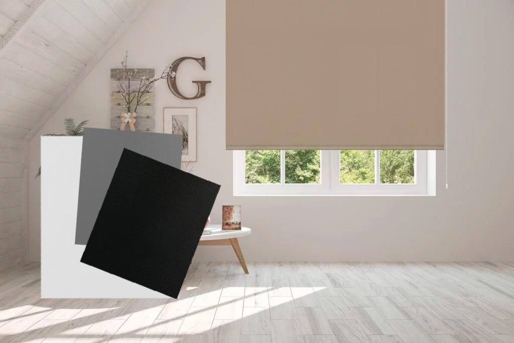 Estor enrollable manual blackout