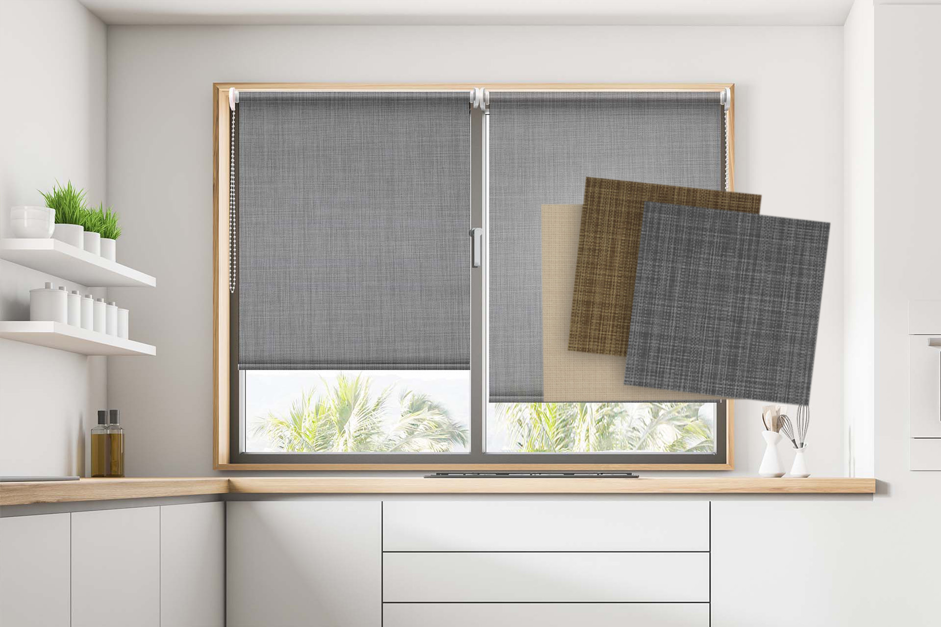 Estor enrollable sin taladrar California