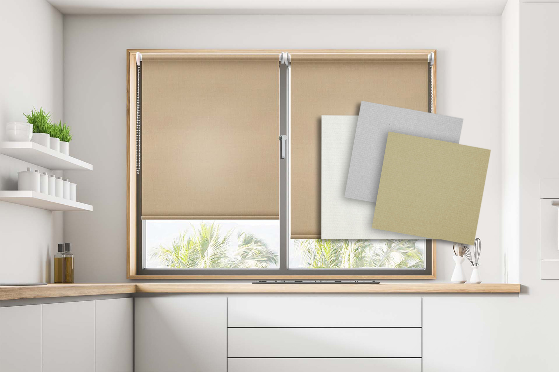 Estor enrollable sin taladrar Miami